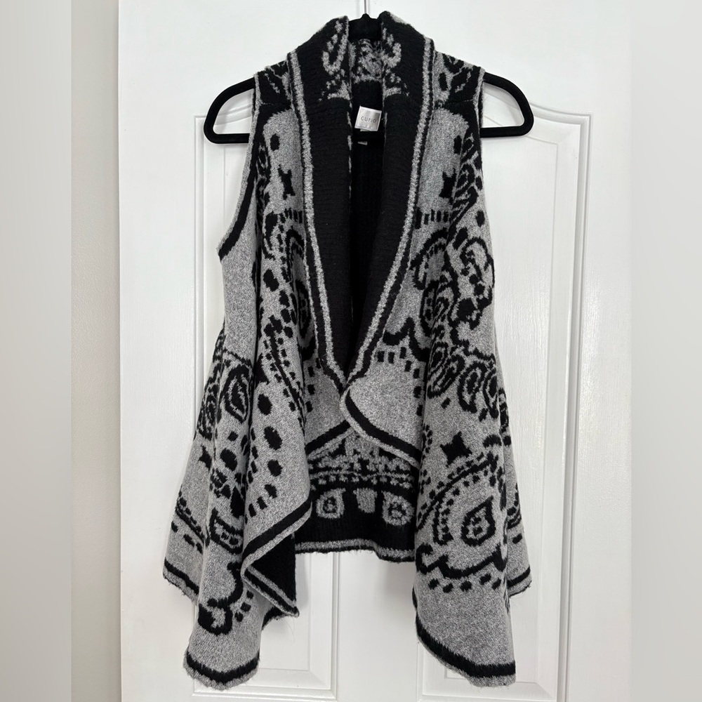 Women's Black and Gray Sweater shrug